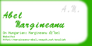 abel margineanu business card